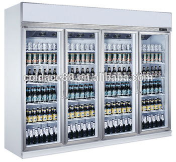 Glass door beer fridge for supermarket cooler Pepsi cooler used commerical refrigerator for sale