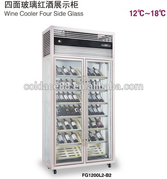 Custom Made Bar Stainless Steel Wine Display Storage Cabinet