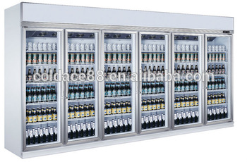 Good quality soft drink refrigerator beer fridge pepsi display commercial refrigerator with glass door