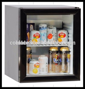 60L Glass door Mini Bar Fridge Glass vertical display case