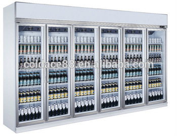Customized pepsi bottle cabinet supermarket upright showcase refrigerator