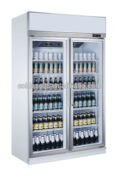 One year warranty silverupright freezer Berverage display cooler on sale