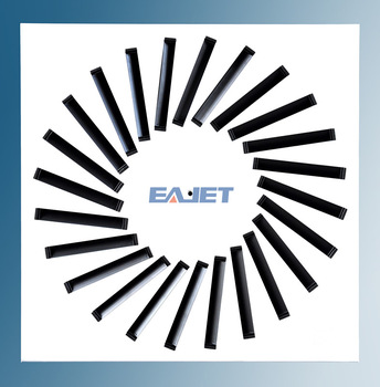 swirl air diffuser square false ceiling air outlet duct box air vent removable and adjustable blade
