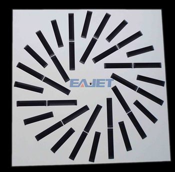 swirl air diffuser square false ceiling air outlet duct box air vent removable and adjustable blade