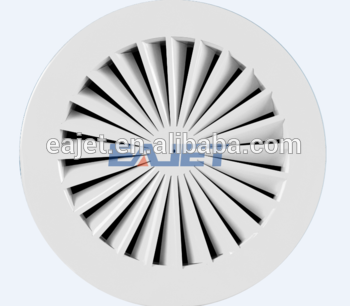 Aluminum Air Pattern Ceiling Swirl Diffuser