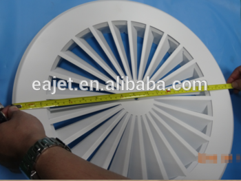 Aluminum Air Pattern Ceiling Swirl Diffuser