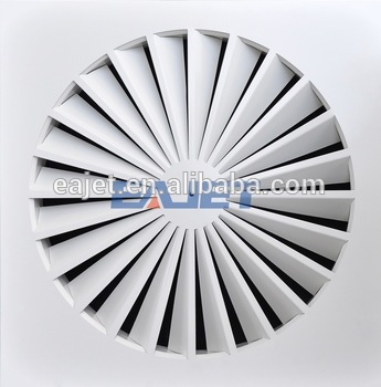 Hvac system aluminum Square Swirl Ceiling Diffuser