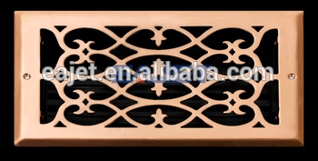 HVAC System Decorative <font color='red'>Metal</font> Flooring <font color='red'>Air</font> <font color='red'>Supply</font> <font color='red'>Floor</font> Vent <font color='red'>Register</font> with <font color='red'>Grille</font>