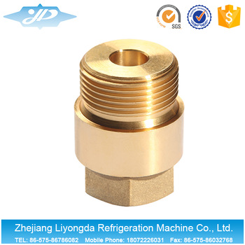 Sanitary brass compressor adjustable pressure relief safety spring valve