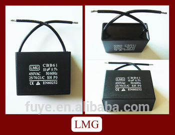 china supplier washing machine capacitors 20uf