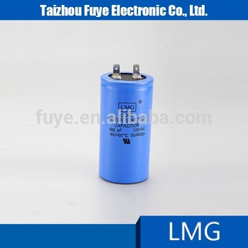 600UF 125VAC ac start capacitors
