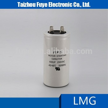 400MFD 250VAC 2 2 pins aluminum case capacitor