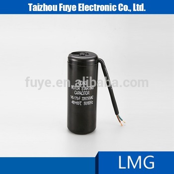 145 175uf 220VAC start capacitors cable lead