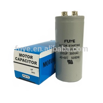 aluminum electrolytic starting capacitor packing with color box