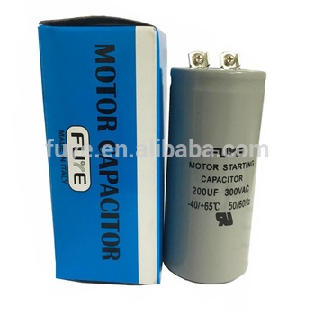 aluminum electrolytic starting capacitor packing with color box