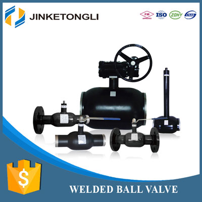 High quality Double flange full welded ball valve