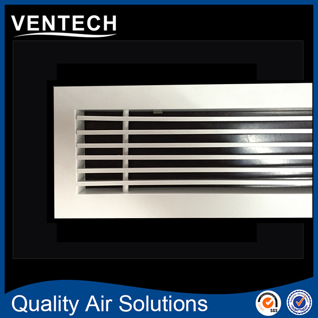 Hvac Air Conditioner Aluminum Linear Bar Grille Ceiling Ventilator