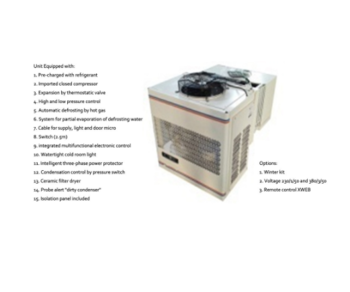 0 7 HP Light commercial mini cold room refrigeration unitmedium Temp