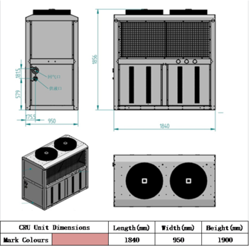 Sure outdoor R404a Hermetic Scroll compressors Condensing Unit