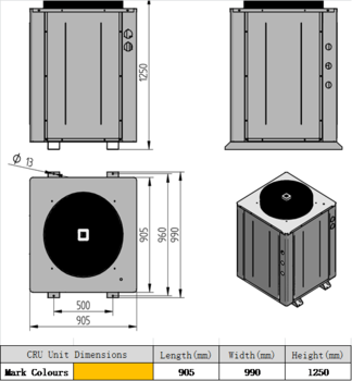 R404a Refrigerant U box type Condensing Unit Medium Temp