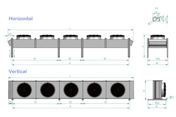 800mm Fan Air cooled Condenser For Sale