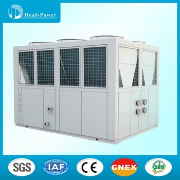 Air handling piston compressor cold water supply weather proof air cooled industrial heat pump chiller