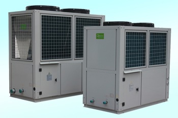 Central Air Conditioning Heat Exchange Equipment Industrial Chiller Air Source Heat Pump Water Heater