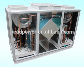 heat recovery ventilation system with motorized damper