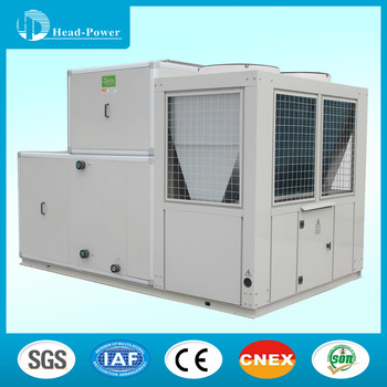Single Skin Panel Galvanized Steel Sheet 44 5 kW Air Cooled AC Rooftop Packaged Unit