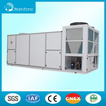 air cooled rooftop package air conditioner with air valve fire damper