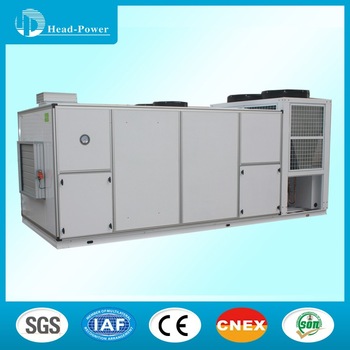 air cooled rooftop package air conditioner with air valve fire damper