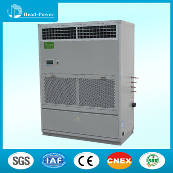 Industrial product air cooled packaged unit conditioner with heat exchanger