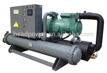 screw type water cooled industrial water chiller