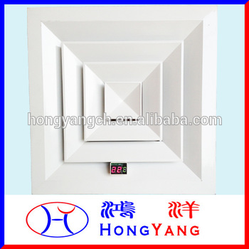 Square Diffuser with Plenum Box