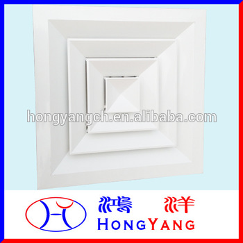 Square Diffuser with Plenum Box
