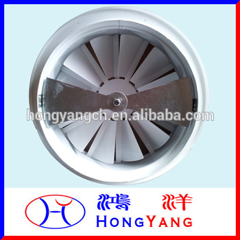 Swirling Air Diffuser with Fan Damper