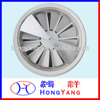 Rotational Flow Diffuser with Fan Damper