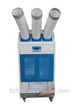 Floor standing industrial portable air conditioner with portable wheels
