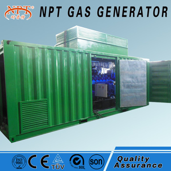 500kw NPT brand lpg generator set