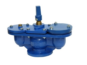 flanged Air Valve with double spheres and isolating valve