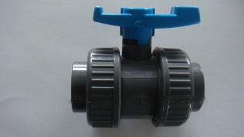 double union pvc lever ball valve