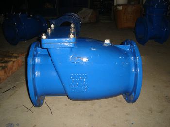swing check valve with rubber disc