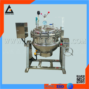 Industrial Stainless Steel Electric Pressure Jacketed Cooker