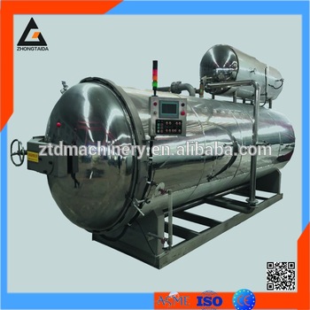 PLC Hot Water Spray Autoclave Retort Sterilization System/China Manufacturer Food Retort Pouch Sterilizer