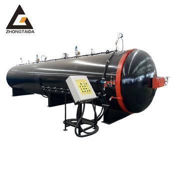 Electric heating Open the door manually inflatable silicone ring roller autoclave vulcanization horizontal steam autoclave