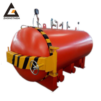 Stainless steel electric heating inflatable silicone ring roller autoclave vulcanization rubber automatic autoclave