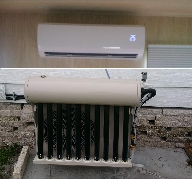 80% power saving hybrid solar air conditioner with CE ROHS