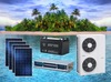 ACDC Hybrid Solar Powered Air Conditioner Concealed Duct Type with WIFI or 3G/4G function