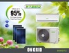 9000BTU ACDC On Grid Solar Air Conditioner low price with WIFI or 3G/4G function