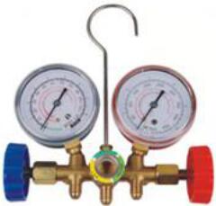 Manfold Gauge/Aluminum Manifold Gauge With Charging Hose/R134A/R22/R410